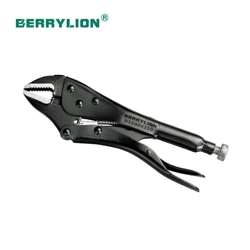 Black finished round jaw locking plier