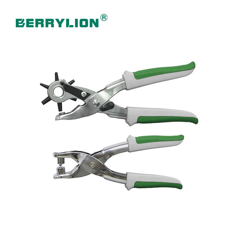 Plastic handle Leather punching plier set pliers