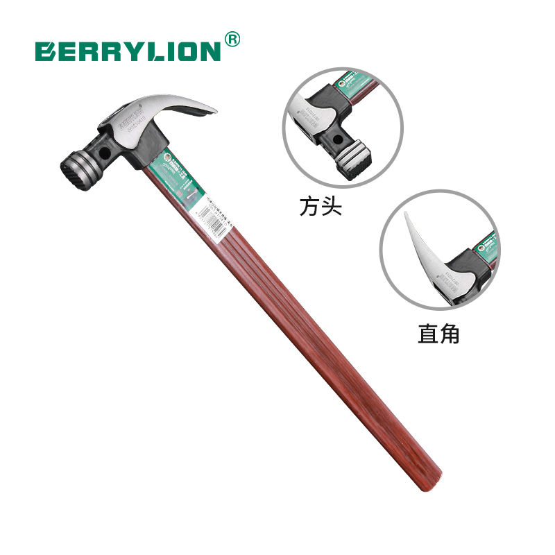 Claw hammer with insulated drawing handle