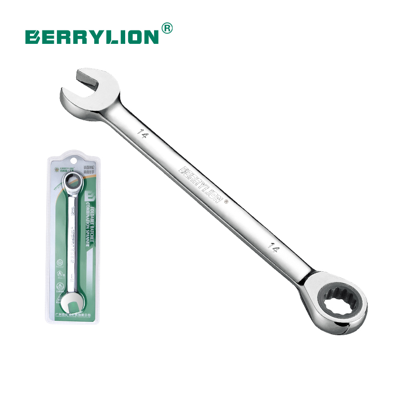 Fixed mirror finished combination wrench