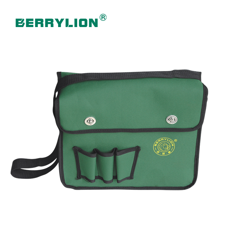 Green color electrician tool bag